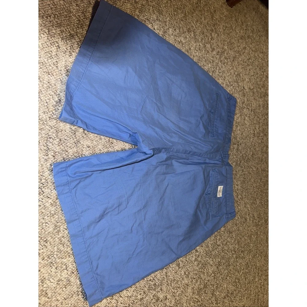 Vineyard Vines Club Shorts Men Size 34 Cotton Flat Front Preppy Golf Blue